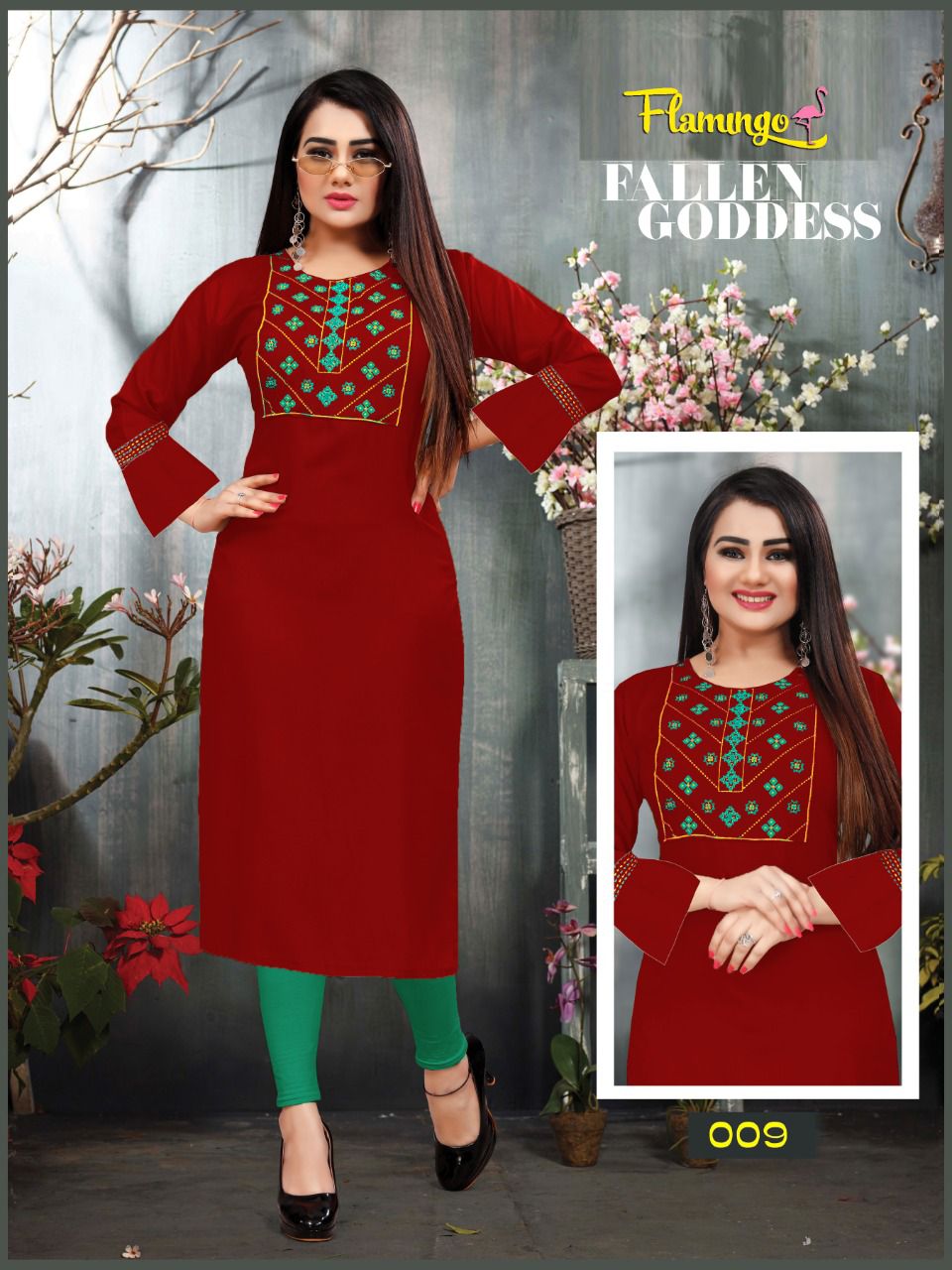 Beauty Queen Flemingo 2 Printed Rayon Regular Wear Latest Kurti Collection